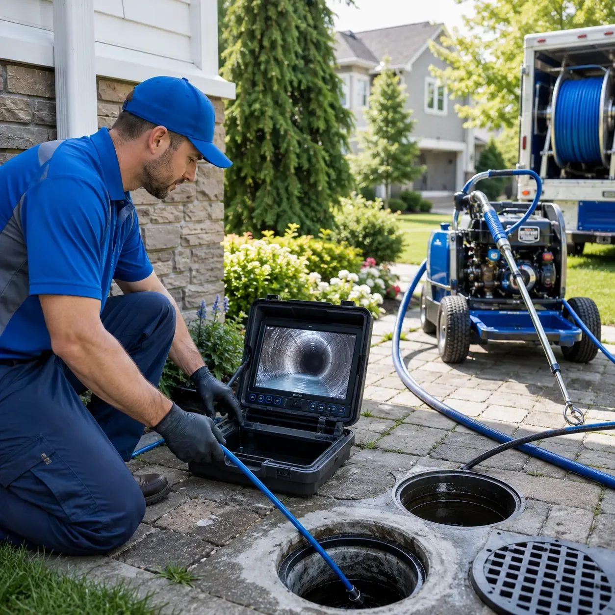 Outdoor drain cleaning professionals serving Queen City, TX